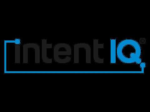 IntentIQ logo with blue geometric design and registered trademark symbol